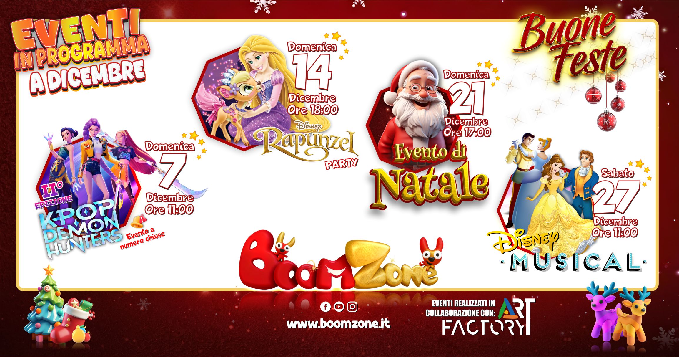 Dicembre a Boom Zone: un mese di magia ed emozioni!, Boom Zone parco divertimenti a Palermo