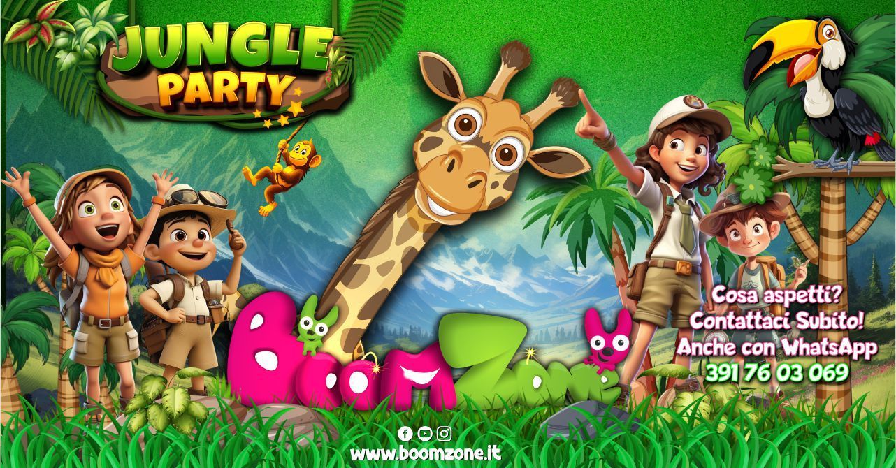 Promozione parco divertimenti Palermo Boom Zone: NUOVA PROMO JUNGLE PARTY!